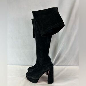 Christian Louboutin MOVIDA ALTA BOTTA 130MM RED SOLE BOOTS